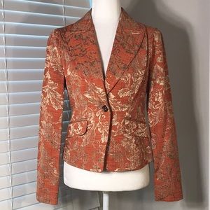 bebe Orange & Gold Blazer
